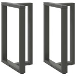 vidaXL Picioare de masă de bar în formă de T, 2 buc., antracit, 60x35x(90-91) cm, oțel vidaXL Picioare de masă de bar în formă de T, 2 buc., antracit, 60x35x(90-91) cm, oțel