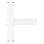 vidaXL Picioare de masă de bar în formă de T, 2 buc., alb, 40x35x(100-101) cm, oțel vidaXL Picioare de masă de bar în formă de T, 2 buc., alb, 40x35x(100-101) cm, oțel