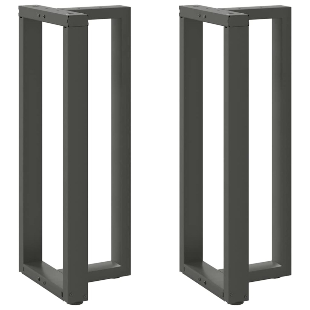 vidaXL Picioare de masă de bar în formă de T, 2 buc., antracit, 40x35x(100-101) cm, oțel