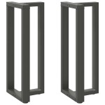 vidaXL Picioare de masă de bar în formă de T, 2 buc., antracit, 40x35x(100-101) cm, oțel vidaXL Picioare de masă de bar în formă de T, 2 buc., antracit, 40x35x(100-101) cm, oțel