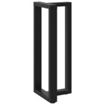 vidaXL Picioare de masă de bar în formă de T, 2 buc., negru, 50x35x(100-101) cm, oțel vidaXL Picioare de masă de bar în formă de T, 2 buc., negru, 50x35x(100-101) cm, oțel