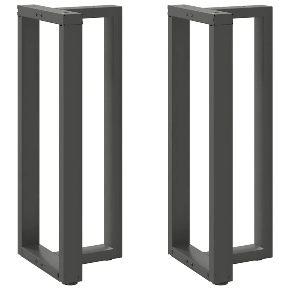 vidaXL Picioare de masă de bar în formă de T, 2 buc., antracit, 50x35x(100-101) cm, oțel