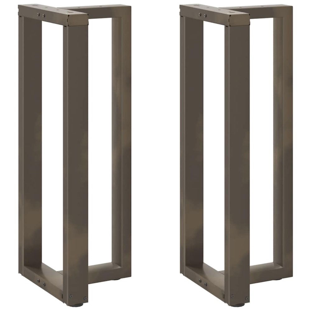 vidaXL Picioare de masă de bar în formă de T, 2 buc., negru, 50x35x(100-101) cm, oțel