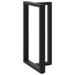 vidaXL Picioare de masă de bar în formă de T, 2 buc., negru, 60x35x(100-101) cm, oțel vidaXL Picioare de masă de bar în formă de T, 2 buc., negru, 60x35x(100-101) cm, oțel