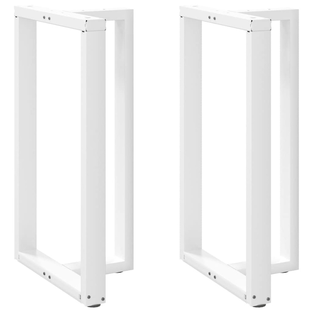 vidaXL Picioare de masă de bar în formă de T, 2 buc., alb, 60x35x(100-101) cm, oțel