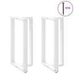 vidaXL Picioare de masă de bar în formă de T, 2 buc., alb, 60x35x(100-101) cm, oțel vidaXL Picioare de masă de bar în formă de T, 2 buc., alb, 60x35x(100-101) cm, oțel