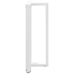 vidaXL Picioare de masă de bar în formă de T, 2 buc., alb, 60x35x(100-101) cm, oțel vidaXL Picioare de masă de bar în formă de T, 2 buc., alb, 60x35x(100-101) cm, oțel