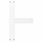 vidaXL Picioare de masă de bar în formă de T, 2 buc., alb, 60x35x(100-101) cm, oțel vidaXL Picioare de masă de bar în formă de T, 2 buc., alb, 60x35x(100-101) cm, oțel