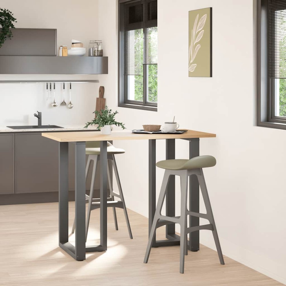 vidaXL Picioare de masă de bar în formă de T, 2 buc., antracit, 60x35x(100-101) cm, oțel