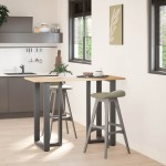 vidaXL Picioare de masă de bar în formă de T, 2 buc., antracit, 60x35x(100-101) cm, oțel vidaXL Picioare de masă de bar în formă de T, 2 buc., antracit, 60x35x(100-101) cm, oțel