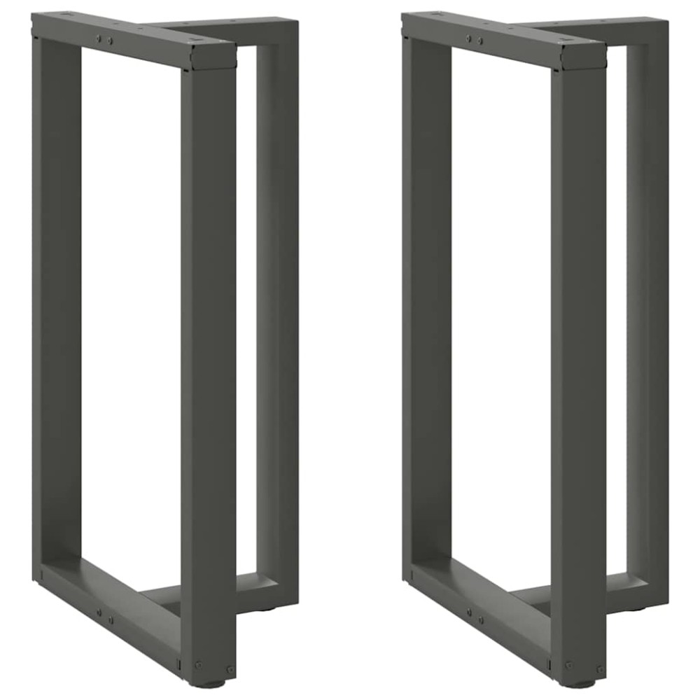 vidaXL Picioare de masă de bar în formă de T, 2 buc., antracit, 60x35x(100-101) cm, oțel
