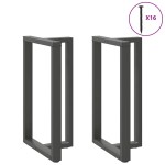 vidaXL Picioare de masă de bar în formă de T, 2 buc., antracit, 60x35x(100-101) cm, oțel vidaXL Picioare de masă de bar în formă de T, 2 buc., antracit, 60x35x(100-101) cm, oțel
