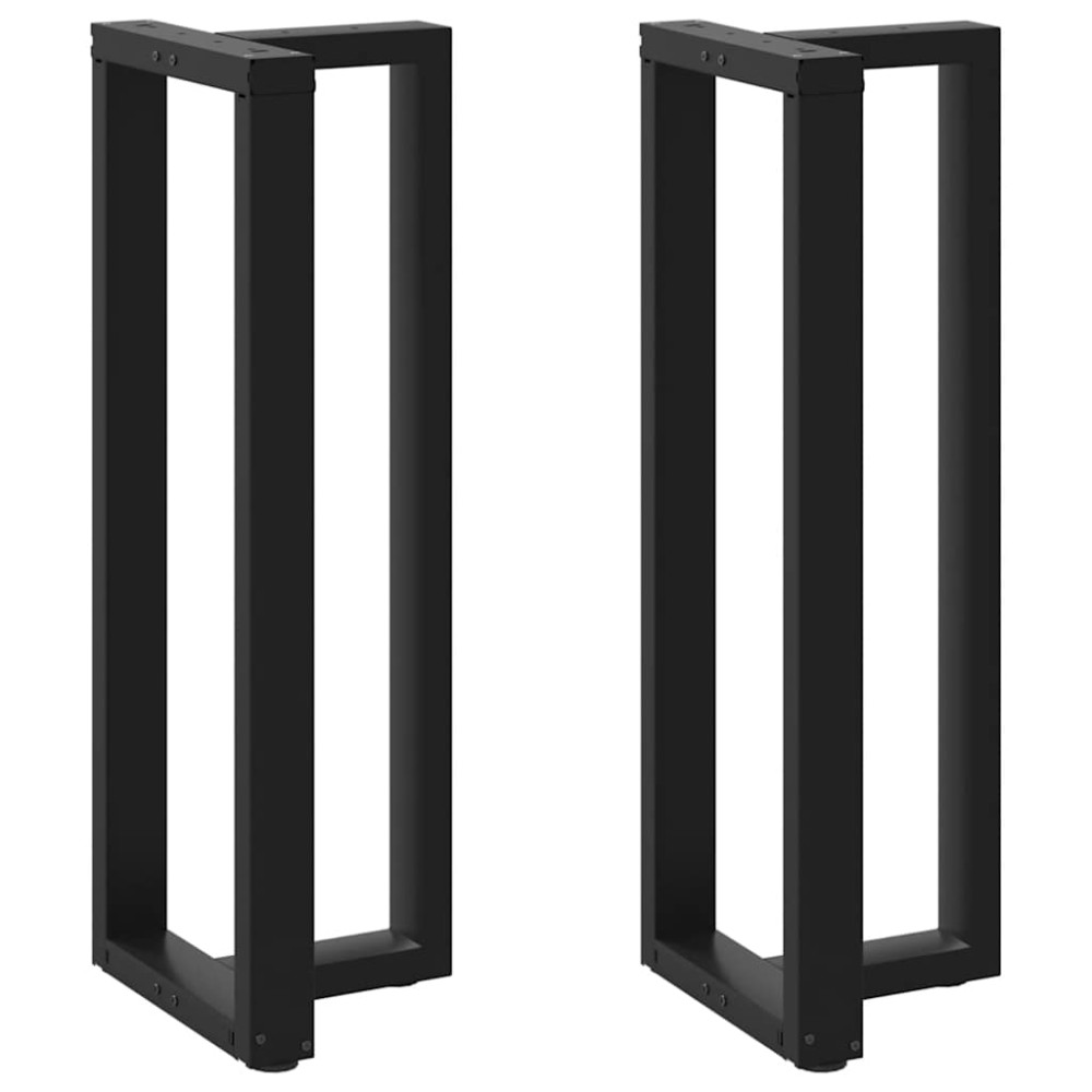 vidaXL Picioare de masă de bar în formă de T, 2 buc., negru, 40x35x(110-111) cm, oțel