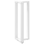 vidaXL Picioare de masă de bar în formă de T, 2 buc., alb, 40x35x(110-111) cm, oțel vidaXL Picioare de masă de bar în formă de T, 2 buc., alb, 40x35x(110-111) cm, oțel