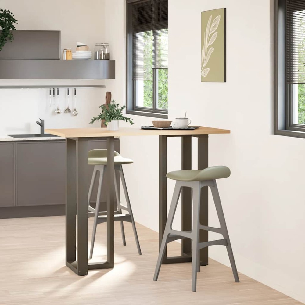 vidaXL Picioare de masă de bar în formă de T, 2 buc., negru, 40x35x(110-111) cm, oțel
