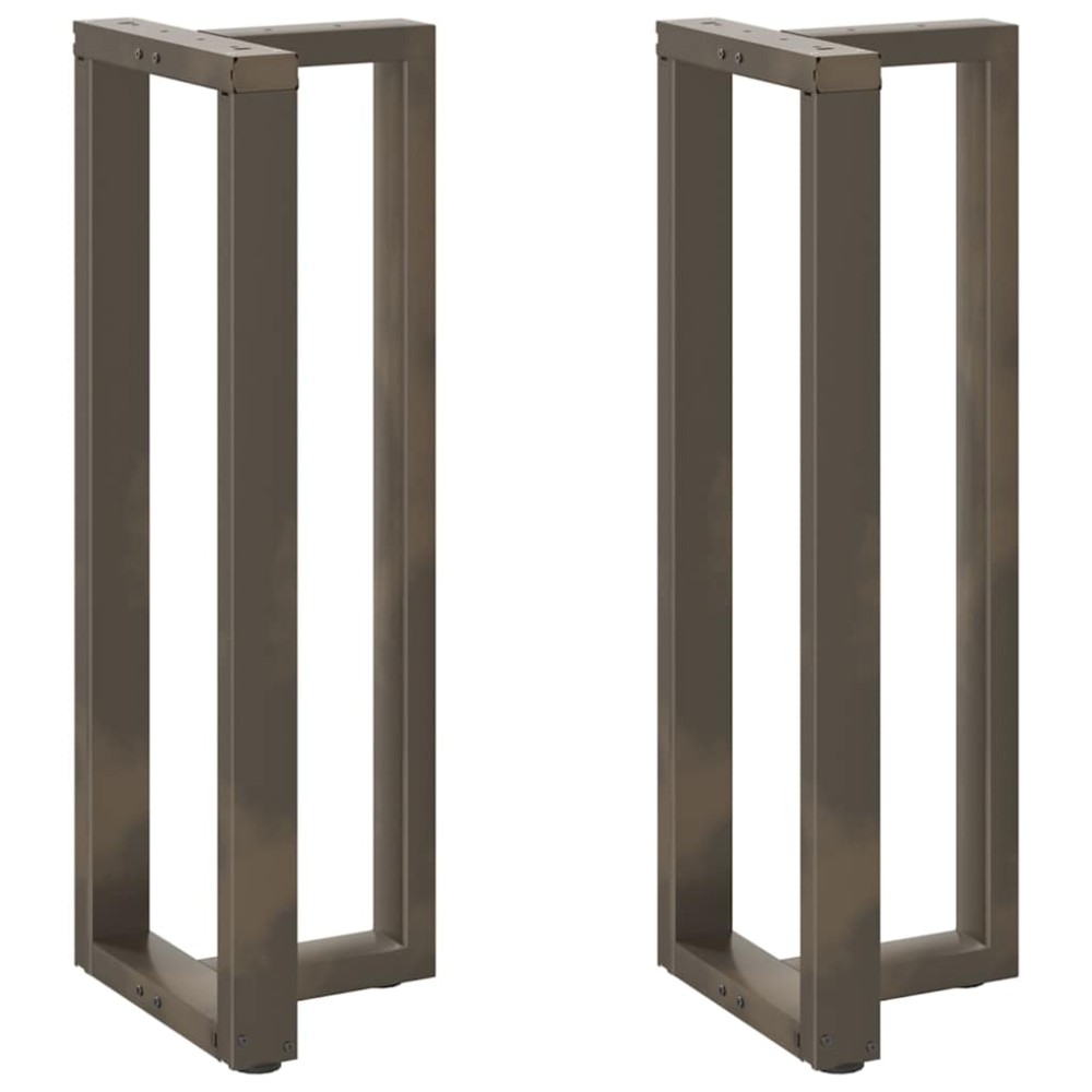 vidaXL Picioare de masă de bar în formă de T, 2 buc., negru, 40x35x(110-111) cm, oțel