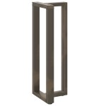 vidaXL Picioare de masă de bar în formă de T, 2 buc., negru, 40x35x(110-111) cm, oțel