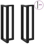vidaXL Picioare de masă de bar în formă de T, 2 buc., negru, 50x35x(110-111) cm, oțel vidaXL Picioare de masă de bar în formă de T, 2 buc., negru, 50x35x(110-111) cm, oțel