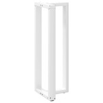 vidaXL Picioare de masă de bar în formă de T, 2 buc., alb, 50x35x(110-111) cm, oțel vidaXL Picioare de masă de bar în formă de T, 2 buc., alb, 50x35x(110-111) cm, oțel