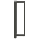 vidaXL Picioare de masă de bar în formă de T, 2 buc., antracit, 50x35x(110-111) cm, oțel