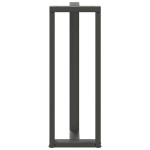 vidaXL Picioare de masă de bar în formă de T, 2 buc., antracit, 50x35x(110-111) cm, oțel