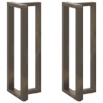 vidaXL Picioare de masă de bar în formă de T, 2 buc., negru, 50x35x(110-111) cm, oțel vidaXL Picioare de masă de bar în formă de T, 2 buc., negru, 50x35x(110-111) cm, oțel