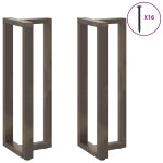 vidaXL Picioare de masă de bar în formă de T, 2 buc., negru, 50x35x(110-111) cm, oțel vidaXL Picioare de masă de bar în formă de T, 2 buc., negru, 50x35x(110-111) cm, oțel