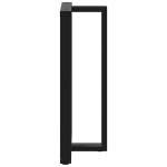 vidaXL Picioare de masă de bar în formă de T, 2 buc., negru, 60x35x(110-111) cm, oțel