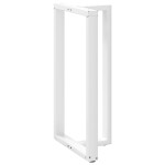 vidaXL Picioare de masă de bar în formă de T, 2 buc., alb, 60x35x(110-111) cm, oțel vidaXL Picioare de masă de bar în formă de T, 2 buc., alb, 60x35x(110-111) cm, oțel