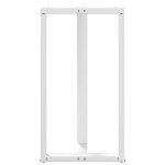 vidaXL Picioare de masă de bar în formă de T, 2 buc., alb, 60x35x(110-111) cm, oțel vidaXL Picioare de masă de bar în formă de T, 2 buc., alb, 60x35x(110-111) cm, oțel
