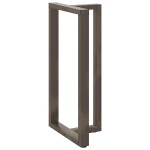 vidaXL Picioare de masă de bar în formă de T, 2 buc., negru, 60x35x(110-111) cm, oțel vidaXL Picioare de masă de bar în formă de T, 2 buc., negru, 60x35x(110-111) cm, oțel