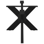 vidaXL Picior masă de cafea, formă de păianjen, negru, 98x58x(42-43) cm, oțel vidaXL Picior masă de cafea, formă de păianjen, negru, 98x58x(42-43) cm, oțel