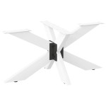 vidaXL Picior masă de cafea, formă de păianjen, alb, 98x58x(42-43) cm, oțel vidaXL Picior masă de cafea, formă de păianjen, alb, 98x58x(42-43) cm, oțel