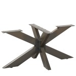 vidaXL Picior masă de cafea, formă de păianjen, negru, 98x58x(42-43) cm, oțel vidaXL Picior masă de cafea, formă de păianjen, negru, 98x58x(42-43) cm, oțel