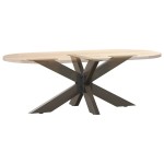 vidaXL Picior masă de cafea, formă de păianjen, negru, 98x58x(42-43) cm, oțel vidaXL Picior masă de cafea, formă de păianjen, negru, 98x58x(42-43) cm, oțel