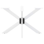 vidaXL Picior masă de sufragerie, formă de păianjen, alb, 120x68x(72-73) cm, oțel vidaXL Picior masă de sufragerie, formă de păianjen, alb, 120x68x(72-73) cm, oțel