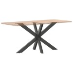 vidaXL Picior masă de sufragerie, formă de păianjen, antracit, 120x68x(72-73) cm, oțel