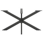 vidaXL Picior masă de sufragerie, formă de păianjen, antracit, 150x78x(72-73) cm, oțel