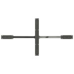 vidaXL Picior masă de sufragerie, formă de păianjen, antracit, 150x78x(72-73) cm, oțel