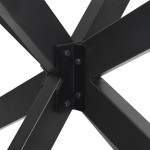 vidaXL Picior masă de sufragerie, formă de păianjen, antracit, 150x78x(72-73) cm, oțel