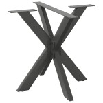vidaXL Picior masă de sufragerie, formă de păianjen, antracit, 85x85x(72-73) cm, oțel vidaXL Picior masă de sufragerie, formă de păianjen, antracit, 85x85x(72-73) cm, oțel