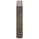 vidaXL Picioare pentru măsuță de cafea în formă de U, 2 buc., oțel natural, 30x(30-31) cm