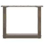 vidaXL Picioare pentru masă de cafea în formă de U, 2 buc., oțel natural, 40x(30-31) cm vidaXL Picioare pentru masă de cafea în formă de U, 2 buc., oțel natural, 40x(30-31) cm