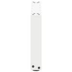 vidaXL Picioare pentru măsuță de cafea în formă de U, 2 buc., alb, 50x(30-31) cm, oțel
