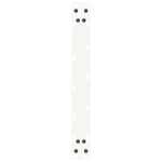 vidaXL Picioare pentru măsuță de cafea în formă de U, 2 buc., alb, 50x(30-31) cm, oțel