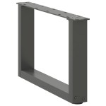 vidaXL Picioare pentru măsuță de cafea în formă de U, 2 buc., antracit, 50x(30-31) cm, oțel vidaXL Picioare pentru măsuță de cafea în formă de U, 2 buc., antracit, 50x(30-31) cm, oțel