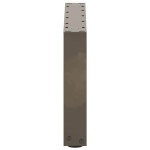 vidaXL Picioare pentru măsuță de cafea în formă de U, 2 buc., oțel natural, 50x(30-31) cm