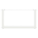 vidaXL Picioare pentru măsuță de cafea în formă de U, 2 buc., alb, 60x(30-31) cm, oțel vidaXL Picioare pentru măsuță de cafea în formă de U, 2 buc., alb, 60x(30-31) cm, oțel