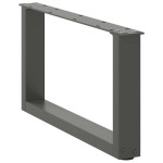 vidaXL Picioare pentru măsuță de cafea în formă de U, 2 buc., antracit, 60x(30-31) cm, oțel vidaXL Picioare pentru măsuță de cafea în formă de U, 2 buc., antracit, 60x(30-31) cm, oțel