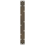 vidaXL Picioare pentru măsuță de cafea în formă de U, 2 buc., oțel natural, 60 x (30-31) cm